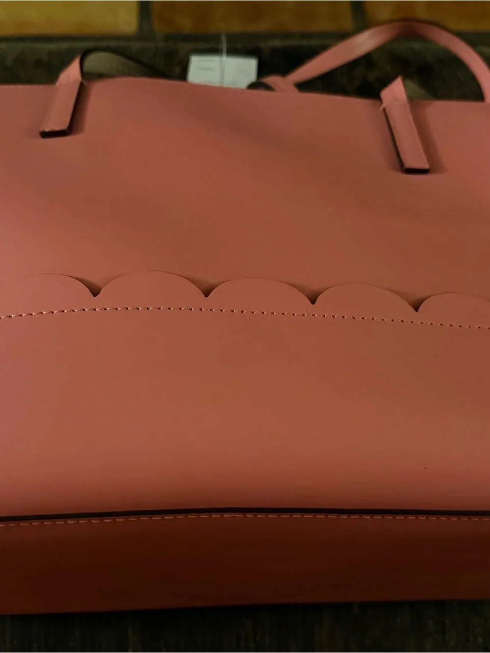 BRAND NWT KATE SPADE PINK SCALLOPED TOTE WITH MATCHING WALLET
